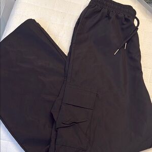 Shein Black Cargo Pants Relaxed Fit Durable Fabric